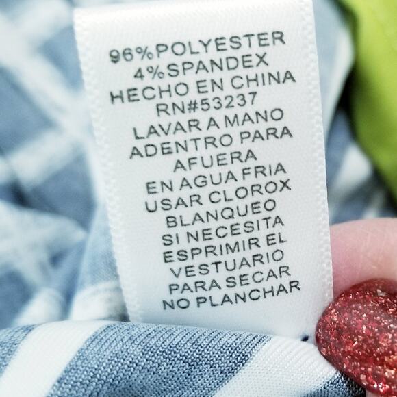 Mlle Gabrielle Career Casual Sheath Multicolor Knee Length Dress 3/4 Sleeve Sz M - Picture 9 of 9